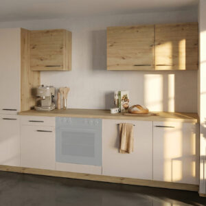 Küchenzeile - cashmere - Artisan Eiche - 280 cm - ohne Elektrogeräte - ANNA