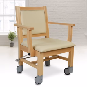 Stuhl mit Rollen für Schwergewichtige Max XXL Plus mit Zentralbremse