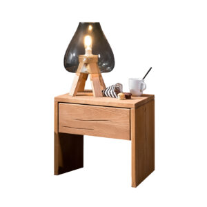 Nachttisch Fichte massiv 50 x 46 cm - mit Schublade - BENKA