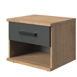 Nachttisch Plankeneiche - graphit 46 cm x 40 cm - LIVERPOOL