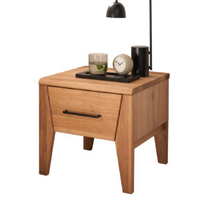 Nachttisch Wildeiche geölt teilmassiv 45 x 42 cm - VEGARD