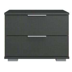 Nachttisch graphit 45 cm x 38 cm Nachtkästchen - EASY PLUS