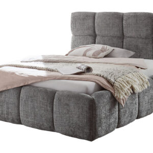 Polsterbett 180 x 200 cm grau Bettkasten Chenille - SANDRIN