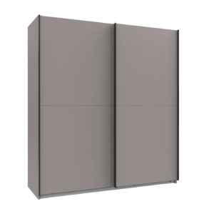 Schwebetürenschrank grau 180 cm - AUGSBURG