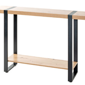 Standregal Eiche schwarz B 120 x H 82 cm - 2 Böden - SARAGOSSA