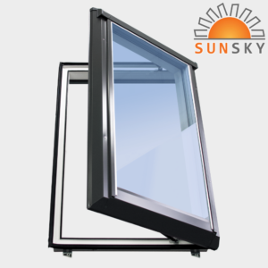 SunSky Ausstiegsfenster Dachausstieg Kunststoff „SUNSKY - der Dachausstieg“ mit Eindeckrahmen für Warmdach