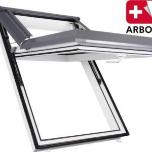 Skylight Skyfens SUPRO Triple Termo - dreifach Verglasung Kunststoff Dachfenster mit Eindeckrahmen