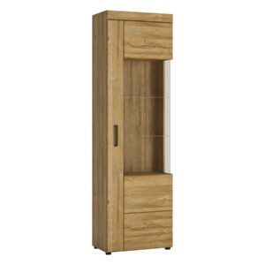 Vitrine mit Glastür Grandson Eiche Breite 58 cm - CORTINA