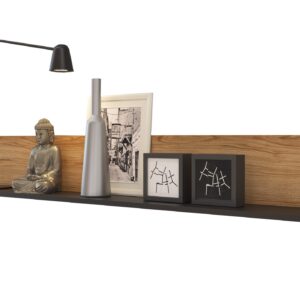 Wandboard Catania Eiche - schwarz - 160 cm - NOVENA