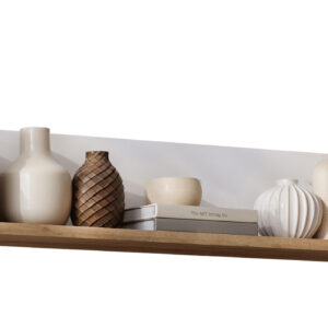 Wandboard weiß Hochglanz - Eiche 120 cm - LYON