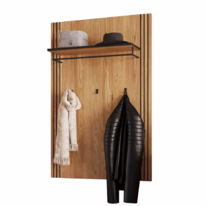 Wandgarderobe Paneele Eiche teilmassiv geölt 82 cm - BELLA