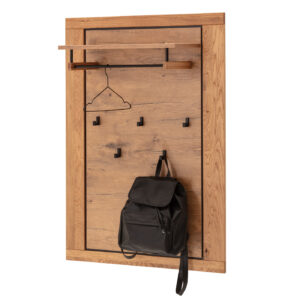 Wandgarderobe Paneele Wildeiche teilmassiv geölt - 80 cm - GRENO
