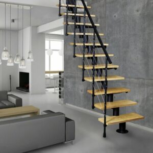 Atrium Raumspartreppe ATRIUM DIXI in schwarz oder grau